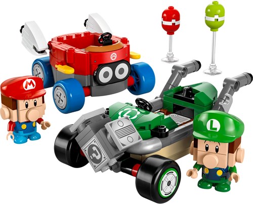 LEGO Super Mario 72034 Mario Kart Baby Mario Vs. Baby Luigi-3