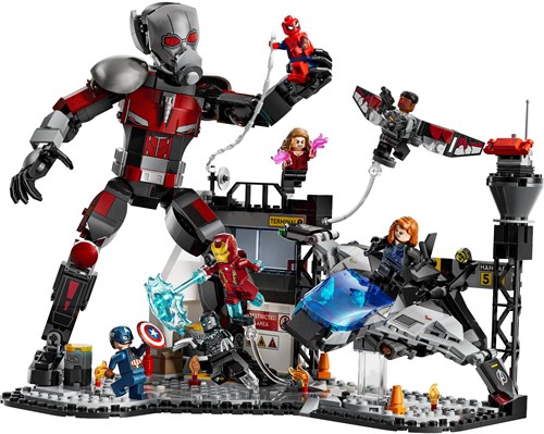 LEGO Marvel Captain America Civil War Actionszene Bauset 76314 Quinjet-2