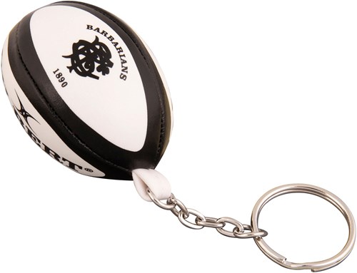 Gilbert Rugbyball Schlüsselanhänger Barbarians - Rugby Fanartikel - Multicolor