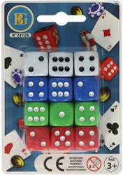 Klassische Würfel Farbenset - 12 Stück Würfel Spiel