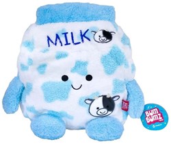 BumBumz Kuscheltier Milchpackung - Plüschspielzeug 30 cm blau Beanbag-Gefühl