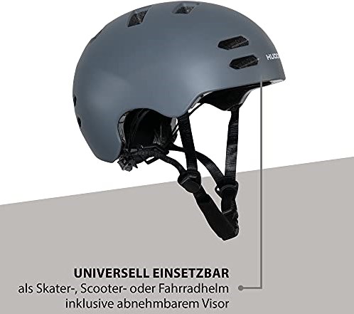 Hudora Skaterhelm Allround Fahrradhelm Graphit L 58-61cm Unisex-3