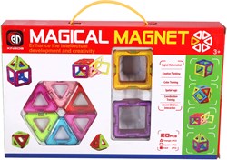 Science magnetische Bausteine Spielzeug Set 20 Stück 6,5 cm Lernspielzeug