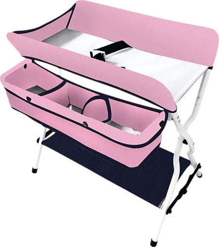 Amuuso Wickeltisch Puppen blau rosa 50x55x32 cm Spielzeug