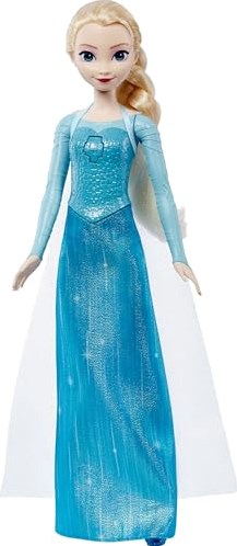 Mattel Frozen Elsa singende Puppe - Disney Spielzeugpuppe für Kinder