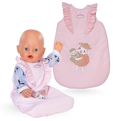 Baby Annabell Puppenschlafsack Blumen rosa Zubehr 36-43cm Planet Happy DE