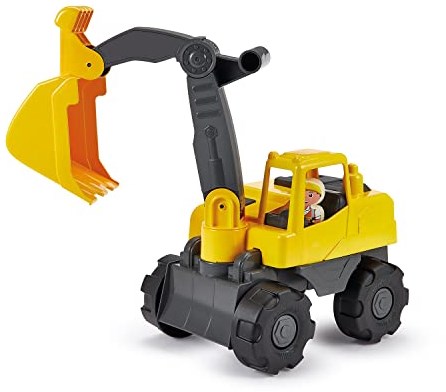 Ecoiffier Bagger Spielzeug mit Spielfigur - 35,5cm gelb-2