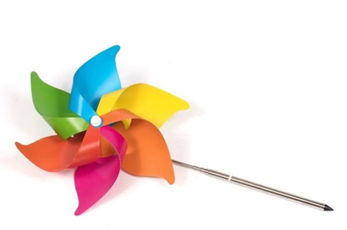Windmühle buntes Spielzeug ausziehbar Kunststoff 72 cm-2