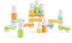 Guidecraft magnetisches Konstruktionsspielzeug Grippies Links - 16-teiliges Set