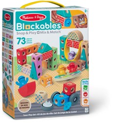 Spin Master Holzbausteine Blockables Stadt Spielset 73-teilig
