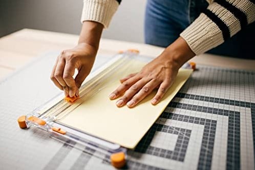 Fiskars Papierschneider A4 und A3 groß - Präzisions Schneidemaschine Papier-3