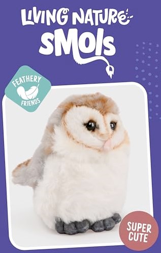 Living Nature Kuscheltier SMOLS Barn Owl Plüsch Eule Spielzeug-2