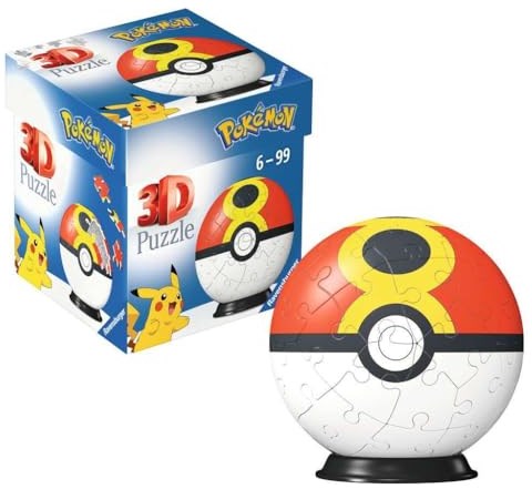 Ravensburger 3D Puzzleball Pokémon Pokéball - 54 Teile - Spielzeug-3