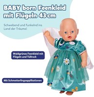 Baby born fairy dress with wings 43 cm-2