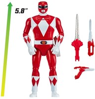Power Rangers Actionfigur Auto-Morphin Red Ranger mit Zubehör-2