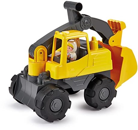Ecoiffier Bagger Spielzeug mit Spielfigur - 35,5cm gelb