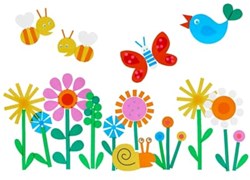 Haba Bastelset Fensterdekoration Frühling - kreatives Bastelspielzeug für Kinder