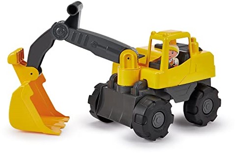 Ecoiffier Bagger Spielzeug mit Spielfigur - 35,5cm gelb-3
