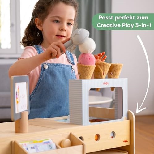 Haba Creative Play - Eisdiele Spielset für Kinder-3