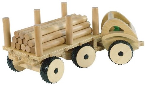 Guidecraft Lernspielzeug Discovery Stackers - Natural House Karton