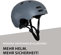 Hudora Skaterhelm Allround Fahrradhelm Graphit L 58-61cm Unisex-2