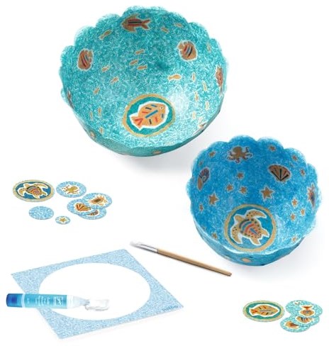 Djeco Bastelset DIY Kit - kreative Papierschalen - Meer Thema
