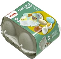 Haba Holzeier - Spielzeug Eier im Eierkarton für Kinderküche
