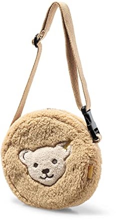 Steiff Plüsch Umhängetasche mit Quietsche - beige - 17 cm - Kindertasche