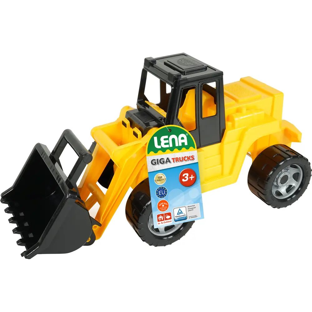 Lena Schaufellader Giga Trucks Spielzeugfahrzeug schwarz-gelb 63 cm