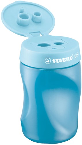 STABILO Anspitzer ergonomisch 3 in 1 Linkshänder blau Bleistifte