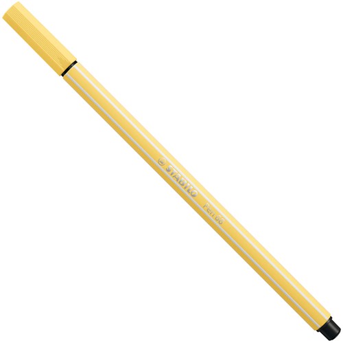 Stabilo Filzstift Pen 68 hellgelb - Kreativer Marker für Zeichnen