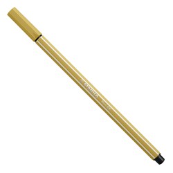 Stabilo Filzstift Pen 68 khaki - Kreativer Marker zum Zeichnen und Ausmalen