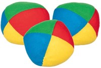 Goki Jonglierbälle Set mit Perlenfüllung - buntes Spielzeug