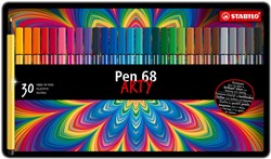 STABILO Filzstifte Pen 68 - Metallbox mit 30 Farben