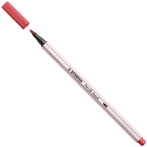 STABILO Filzstift Pen 68 Brush - Rostrot - Premium Brush-2