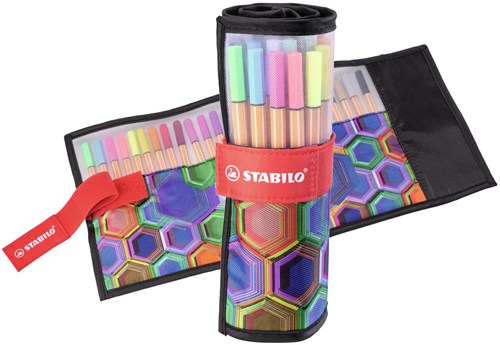 Stabilo Fineliner point 88 Rollerset - 25 Farben - Arty Edition-3