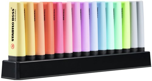 STABILO BOSS ORIGINAL Pastel - Markeerstift - 15 Stuks Deskset-3