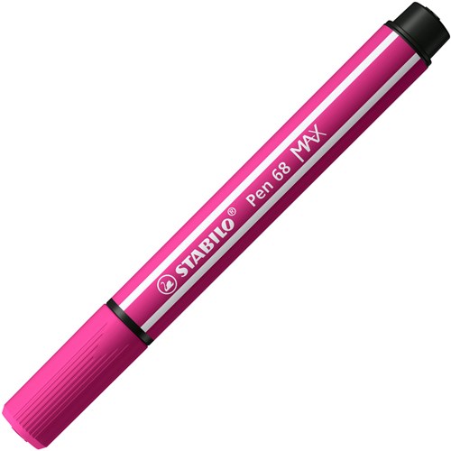 Stabilo Filzstift Pen 68 MAX breite Keilspitze rosa kreatives Spielzeug