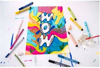 STABILO Filzstift Pen 68 MAX breite Keilspitze lila - kreativ malen-3
