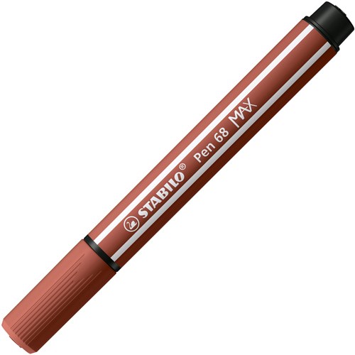 Stabilo Filzstift Pen 68 MAX mit dicker Keilspitze sienna Farbe