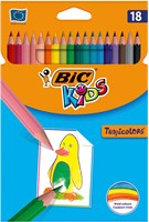 BIC Farbstifte Tropicolors Set mit 18 Stück für Kinder