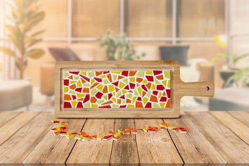 Little Creations LC DIY-Paket Mosaik-Servierbrett – Rosa