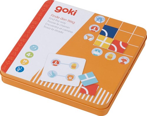 Goki Magnetspiel - Puzzle-Spiel finde den Weg, Lernspielzeug-2