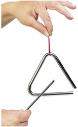 Goki Triangel Musikinstrument Metall Chrom Kinder Musikspielzeug