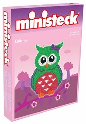 Ministeck Mosaik Eule XL Box Bauset - 1000 Teile - kreatives Spielzeug