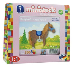 Ministeck Pony Mosaik Set - bunte Steinchen Ponyhof 300 Stück
