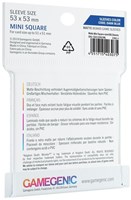 Gamegenic Board Game Sleeves matt dunkelblau 53x53mm 50 Stück Karten-2