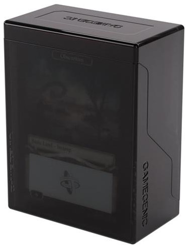 Gamegenic Deckbox Bastion 50+ Schwarz - stabile Kartenbox für Sammelkarten