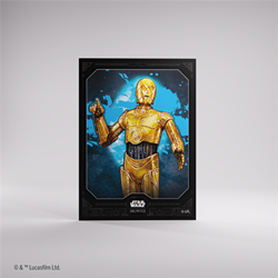 Asmodee Star Wars Unlimited Kartenhüllen C-3PO Premium Schutz