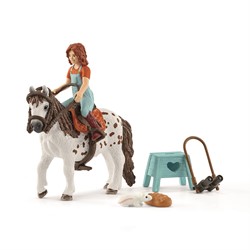 Schleich 42518 Horse Club Spielset - Horse Club Mia & Spotty, Spielzeug ab 5 Jahren
